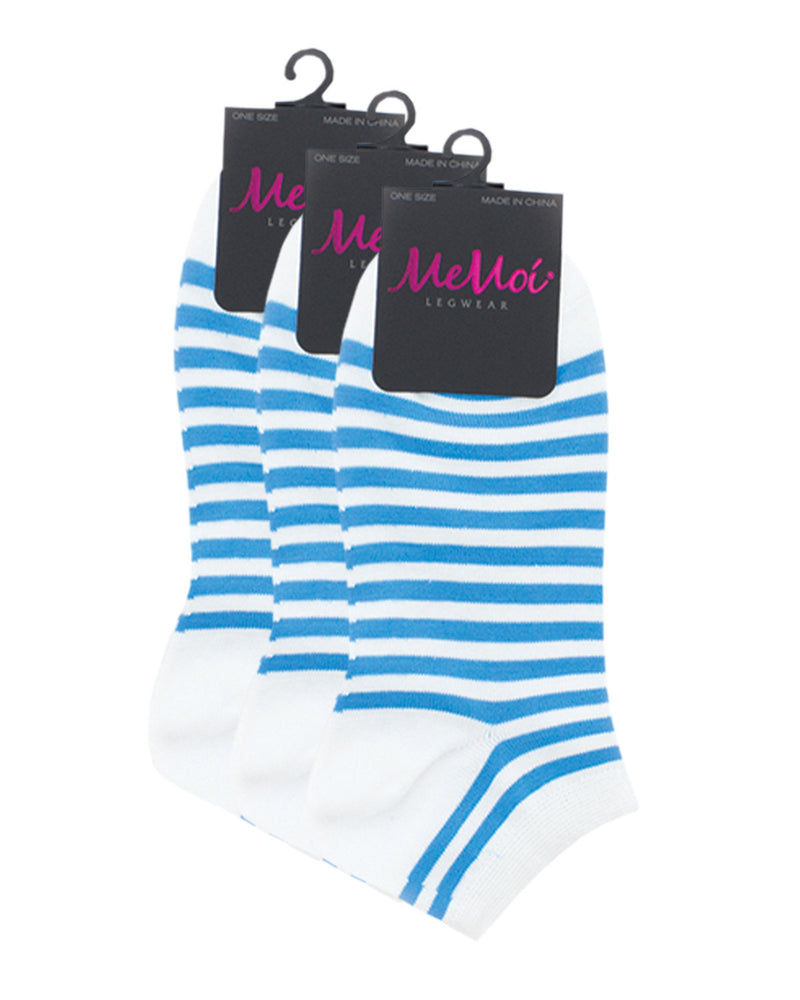 MeMoi MonoStripes Soft-Fit Low Cut Socks