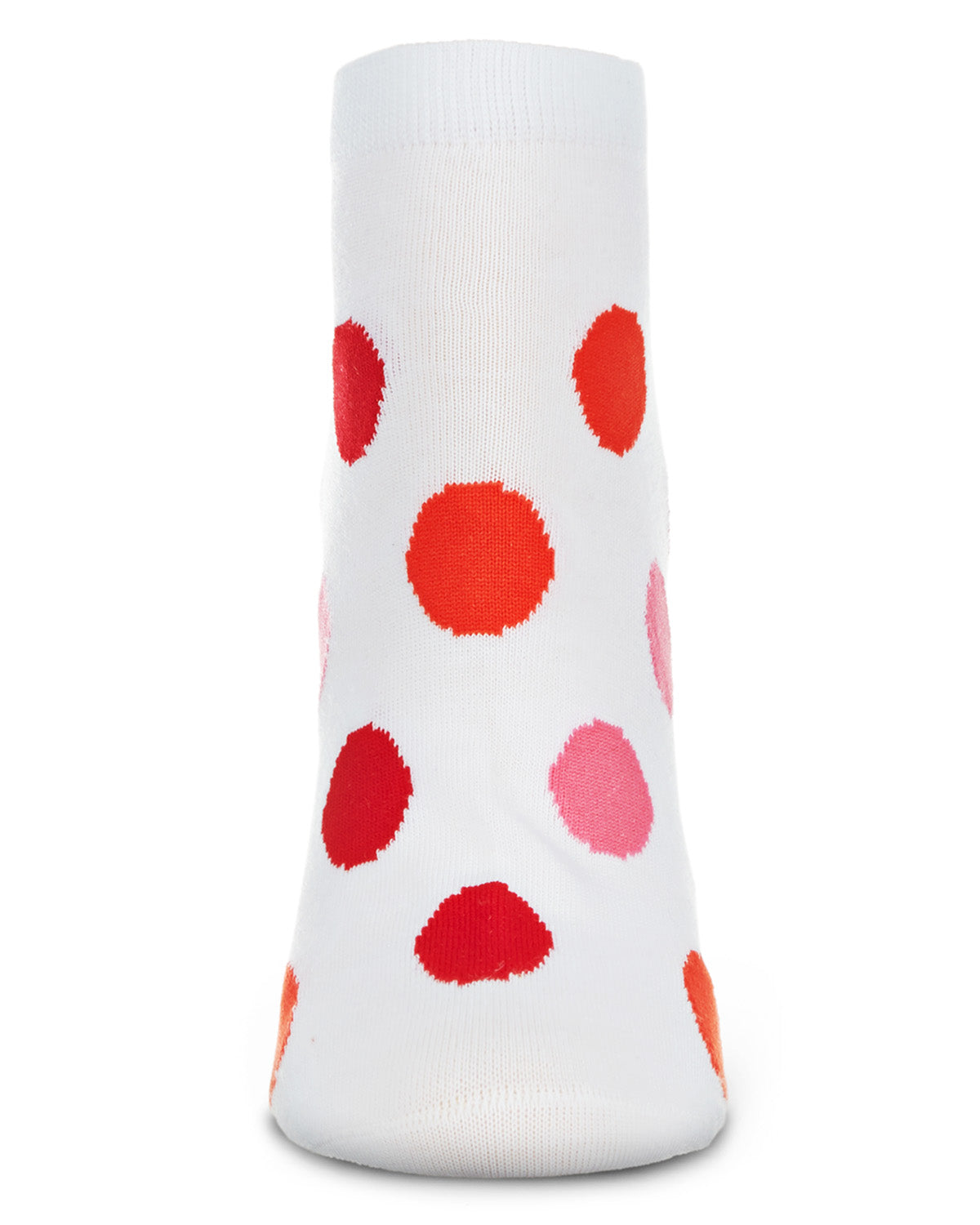Polka Dance Soft-Fit Cotton-Rich Low Cut Women's Socks : Color: Chili Pepper