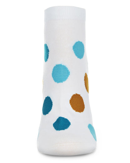 Polka Dance Soft-Fit Cotton-Rich Low Cut Women's Socks : Color: Chili Pepper