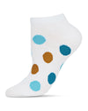 Polka Dance Soft-Fit Cotton-Rich Low Cut Women's Socks : Color: Diva Blue