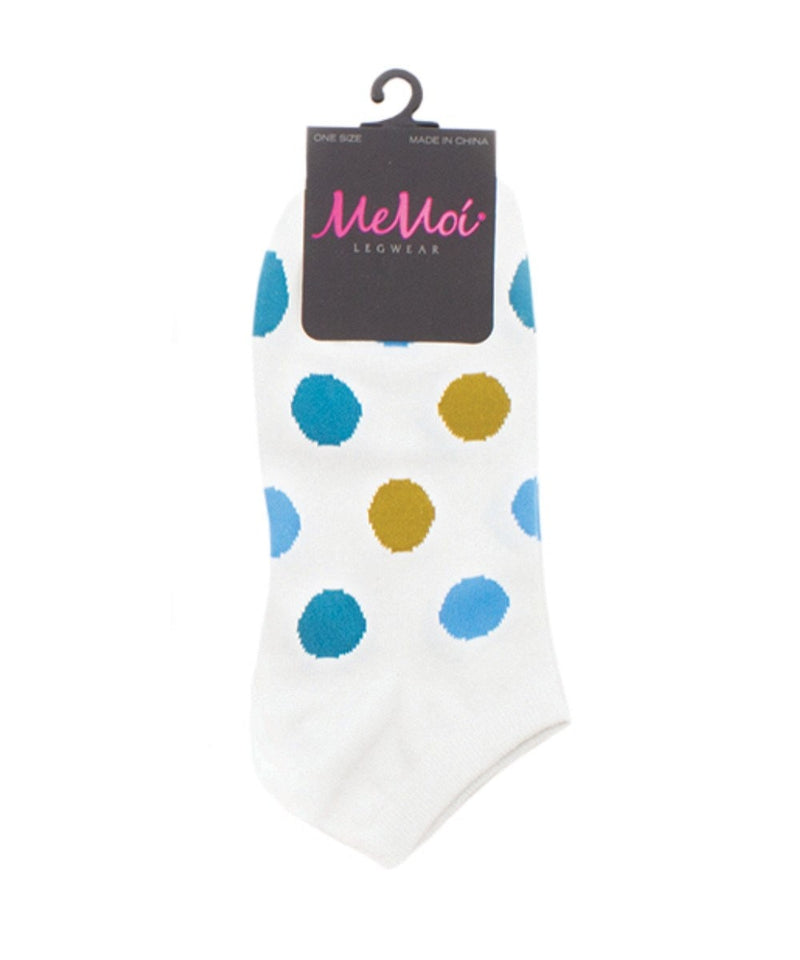 MeMoi Polka Dance Soft-Fit Cotton-Rich Low Cut Women's Socks