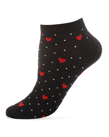 Sweetheart Low-Cut Women's Socks : Color: Black
