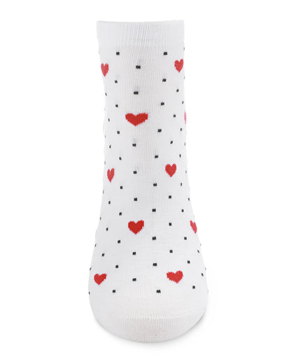 Sweetheart Low-Cut Women's Socks : Color: Black