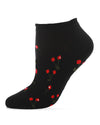 Cherry Blossom Cotton Blend Low-Cut Running Socks : Color: Black