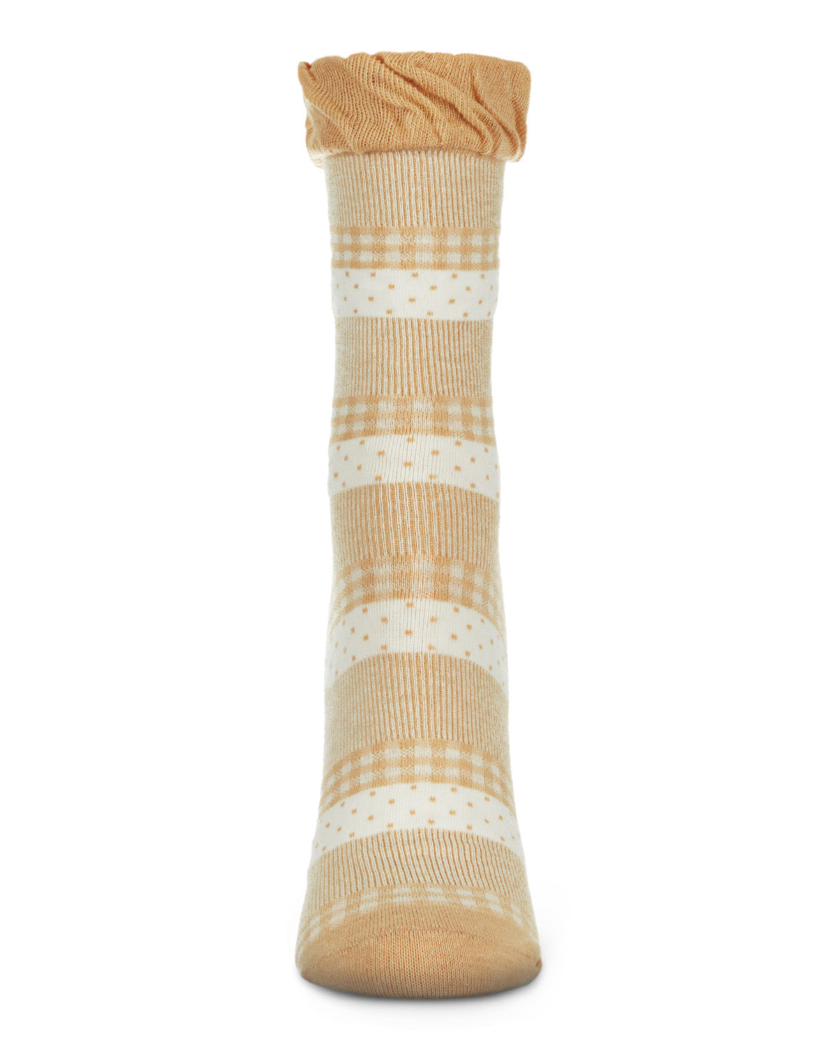 Pattern Mix Women's Cotton Blend Ankle Socks : Color: Black