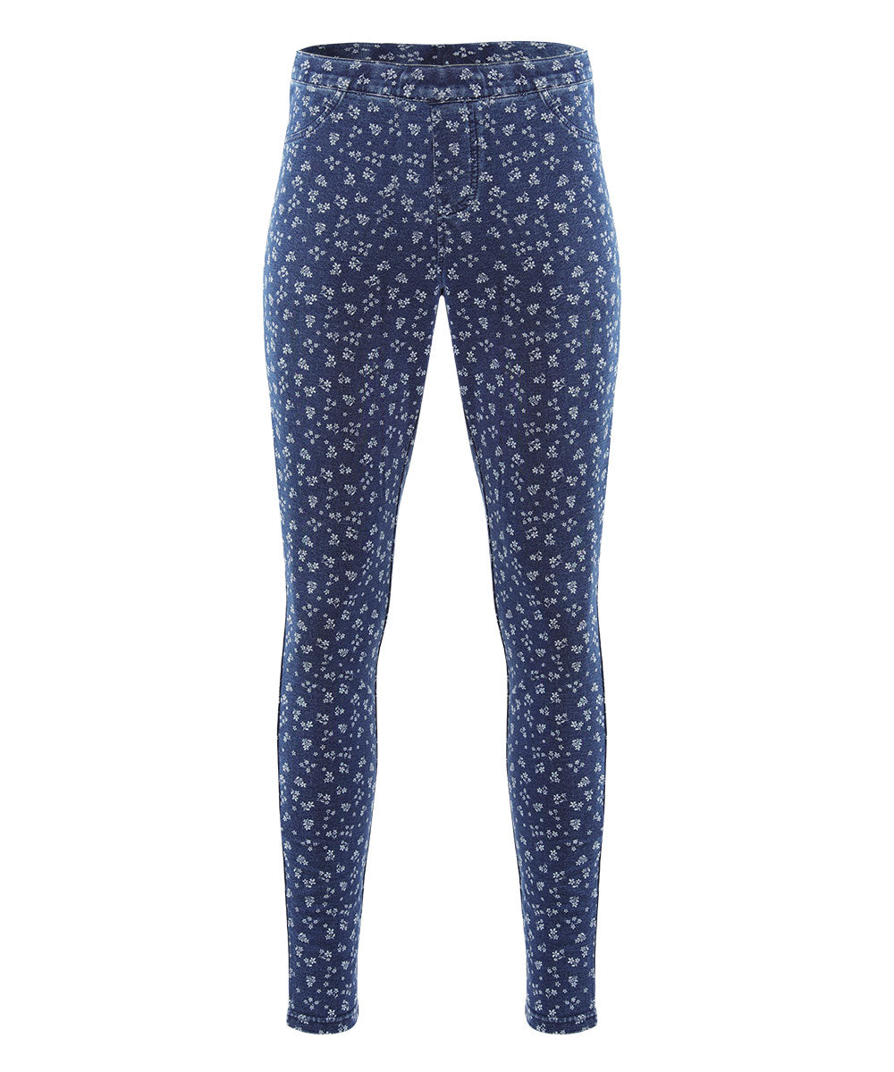 Women's Ramito Bouquet Burst Leggings : Color: Blue Denim