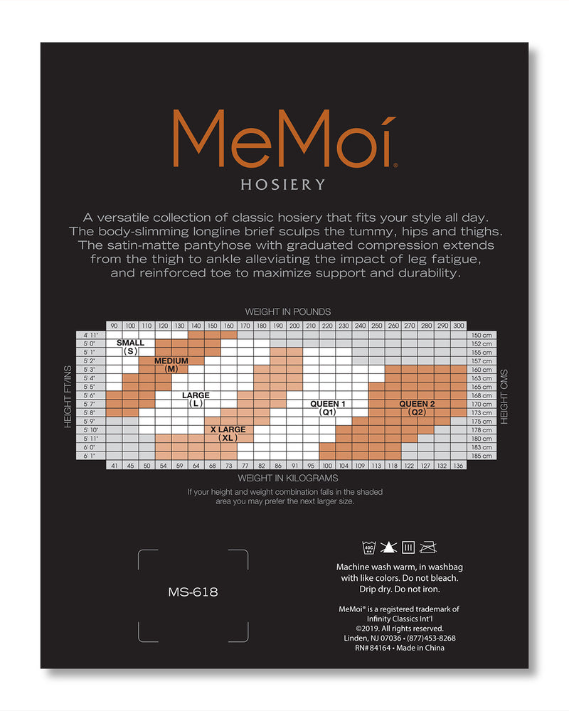 MeMoi Light Support Bodyshaper Pantyhose
