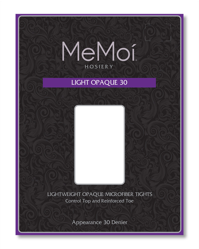 MeMoi Velveteen Semi-Opaque 30 Denier Control Top Tights - Mens - Male 