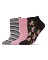 Women's 3 Pair Pack Cockatoo Bamboo Blend Low-Cut Socks : Color: Black