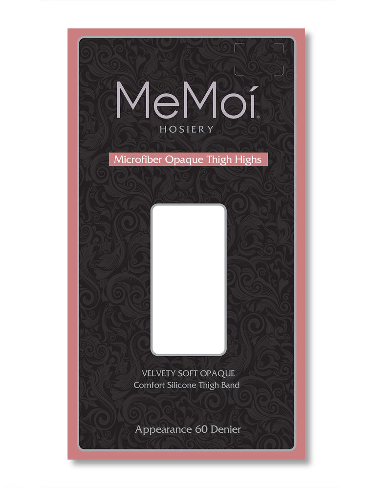 MeMoi Microfiber Opaque Thigh High Stockings
