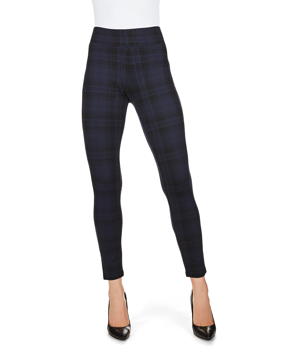 Women's Gaban Tartan Shaping Leggings : Color: NavyBlack