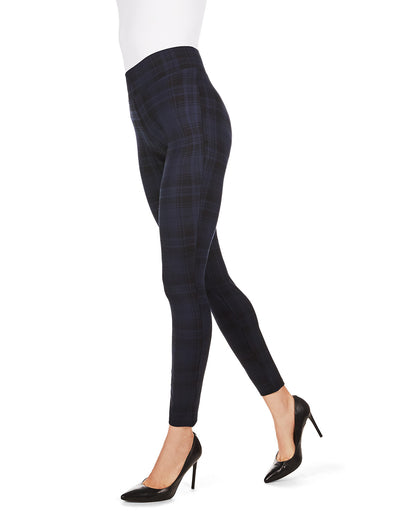 Women's Gaban Tartan Shaping Leggings : Color: Navy Black