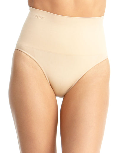 High-Waisted Moderate Coverage Seamless Shaper Brief : Color: Nude