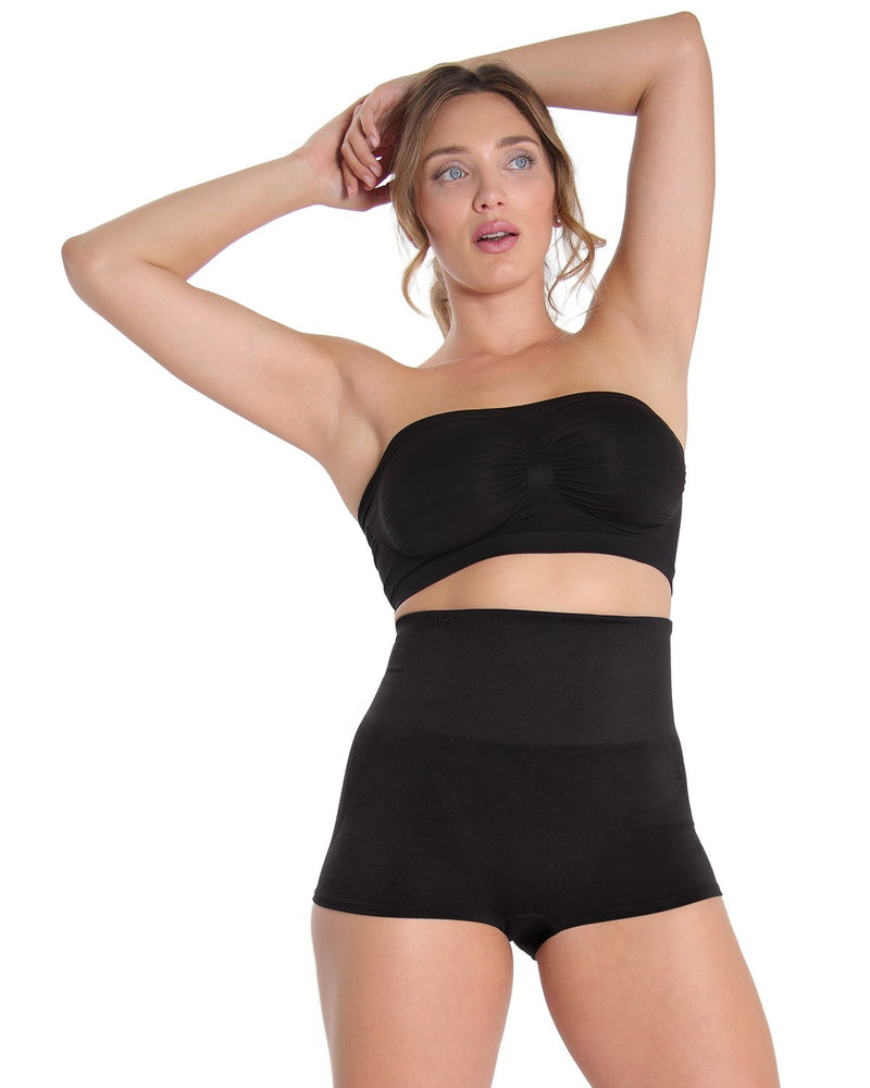 Buy Black Thigh Smoother Short Seamless Firm Tummy Control Shaping
