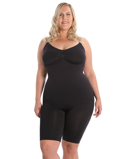 Seamless Slimming Thigh Shaper : Color: Black