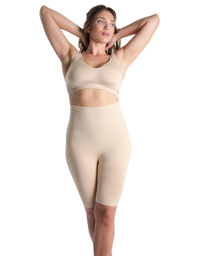 High-Waisted Seamless Firming Thigh Shaper : Color: Nude