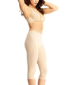 High-Waisted Tummy Control Shaping Capri Leggings : Color: Nude