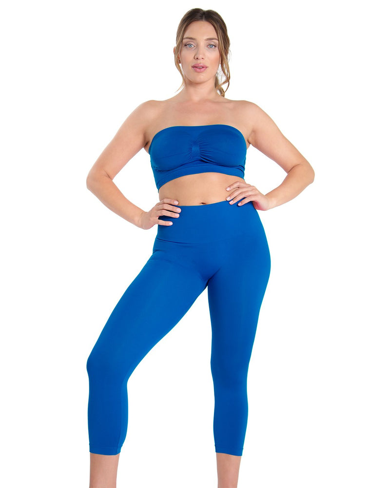  Women's High Rise Contour Bonded Legging Tummy Control  Shapewear Pants Jegging Shapewear Compression Pants (Blue, Medium) :  Clothing, Shoes & Jewelry