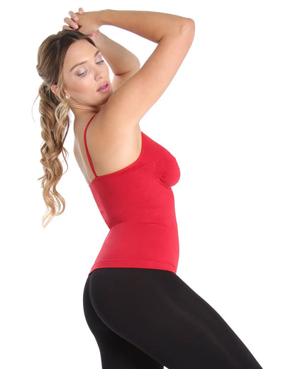Sottile Wireless Shaping Camisole : Color: Scooter Red