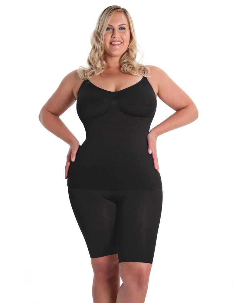 SlimMe Shaping Camisole with Padded Underwire Bra Black Small : :  Clothing, Shoes & Accessories