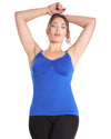 Sottile Wireless Shaping Camisole : Color: Surf The Web Blue