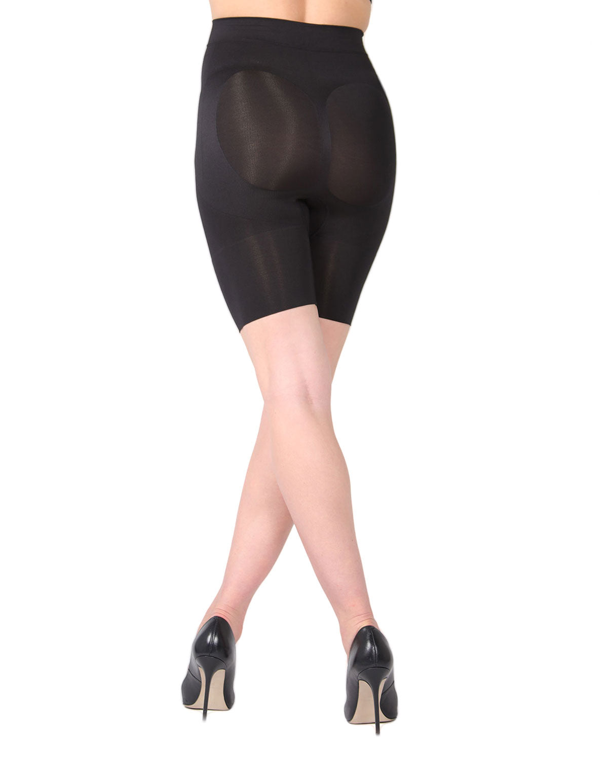 High-Waisted Maternity Thigh Shaper : Color: Black