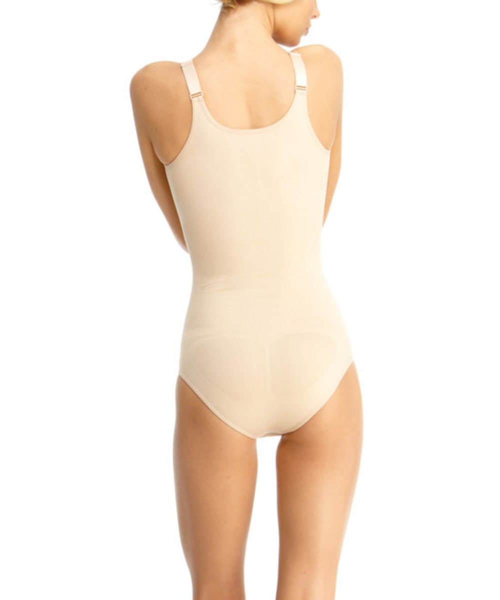 Braless High Back Slimming Bodysuit Shaper : Color: Black