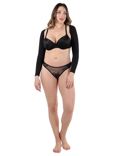 Slimming & Smoothing Arm Compression Shaper : Color: Black