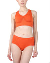 Lleva Seamless Shaping Racerback Sports Bra : Color: Burnt Ochre