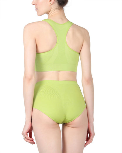 Lleva Seamless Shaping Racerback Sports Bra : Color: Skystorm Spacedye