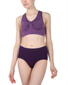 Lleva Seamless Shaping Racerback Sports Bra : Color: Violet Spacedye