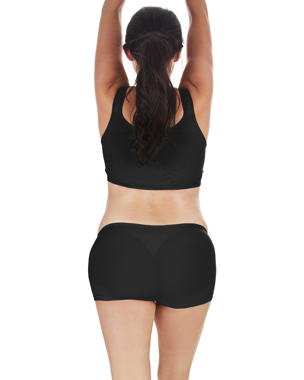 Low Waist Maternity Boy Shorts : Color: Nude