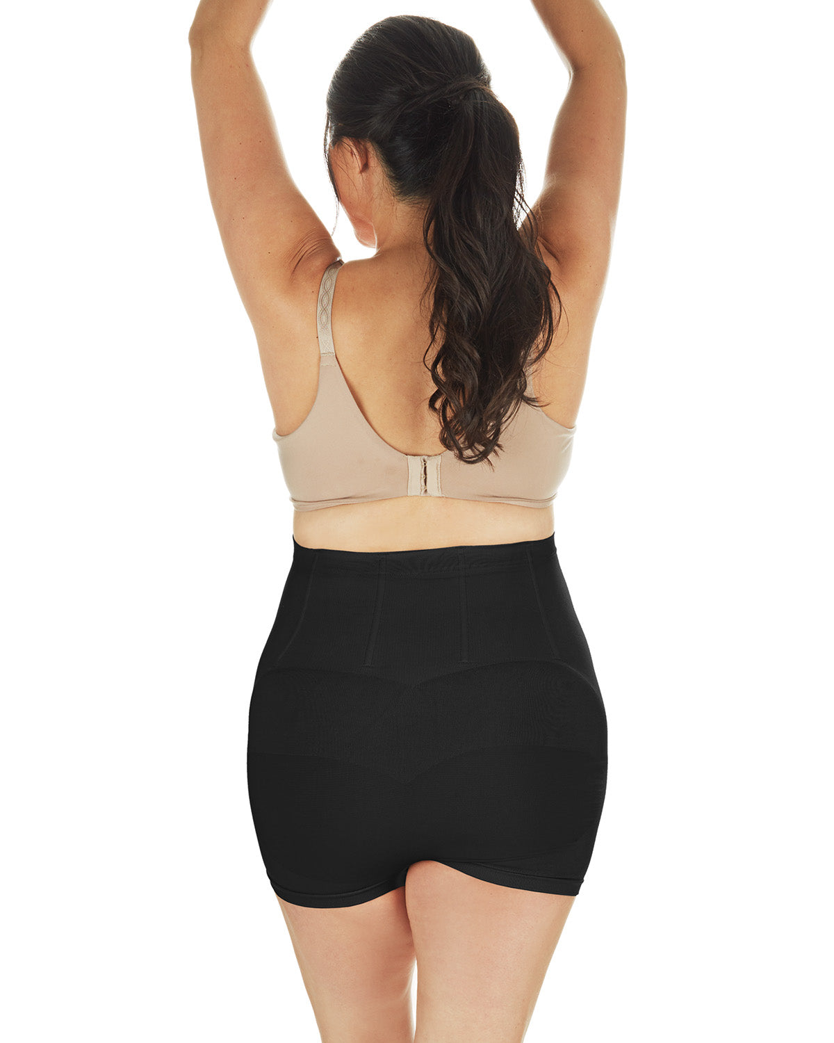 High-Waisted Maternity Boy Shorts : Color: Black