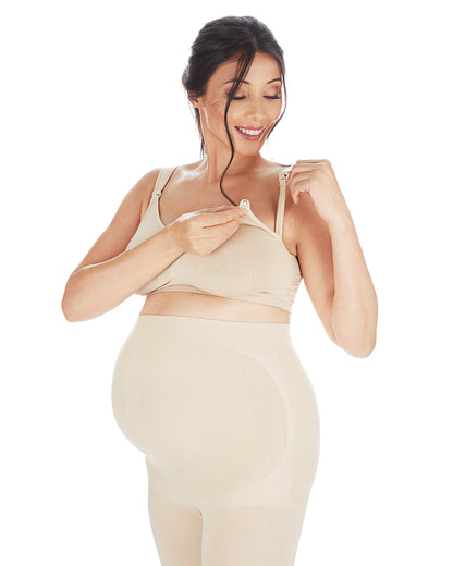 Women's Nylon Maternity Nursing Bandeau : Color: Nude