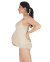 Supportive Maternity Bodysuit with Cushioned Straps : Color: Nude
