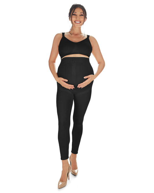 Maternity High-Waisted Leggings : Color: Black