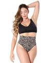 Sexy High-Waisted Shaping Thong : Color: Nude Leopard