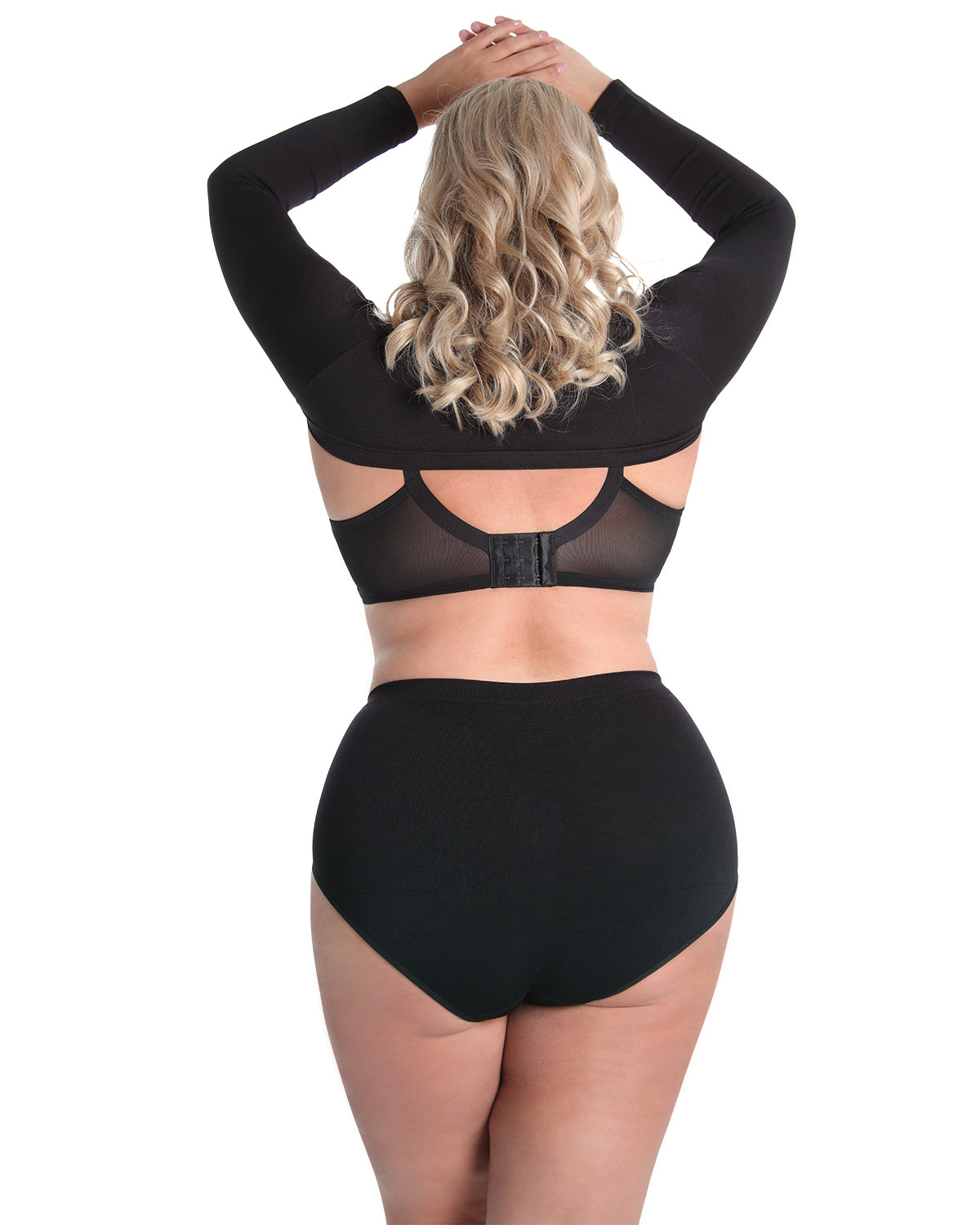 Slimming & Smoothing Arm Compression Shaper : Color: Black