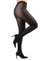 Women's Stella Noir Opaque Nylon Tights : Color: Black