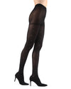 Rock The Night Opaque Faux Gemstone Tights : Color: Black