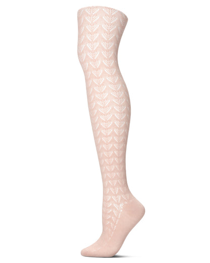 Women's Pelerine Sweater Tights : Color: Blush