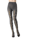 Pretty Kitties Seamless Sweater Tights : Color: Dark Gray Heather