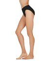 Ladies Combed Cotton Basic Brief Underwear 3-Pack : Color: Black