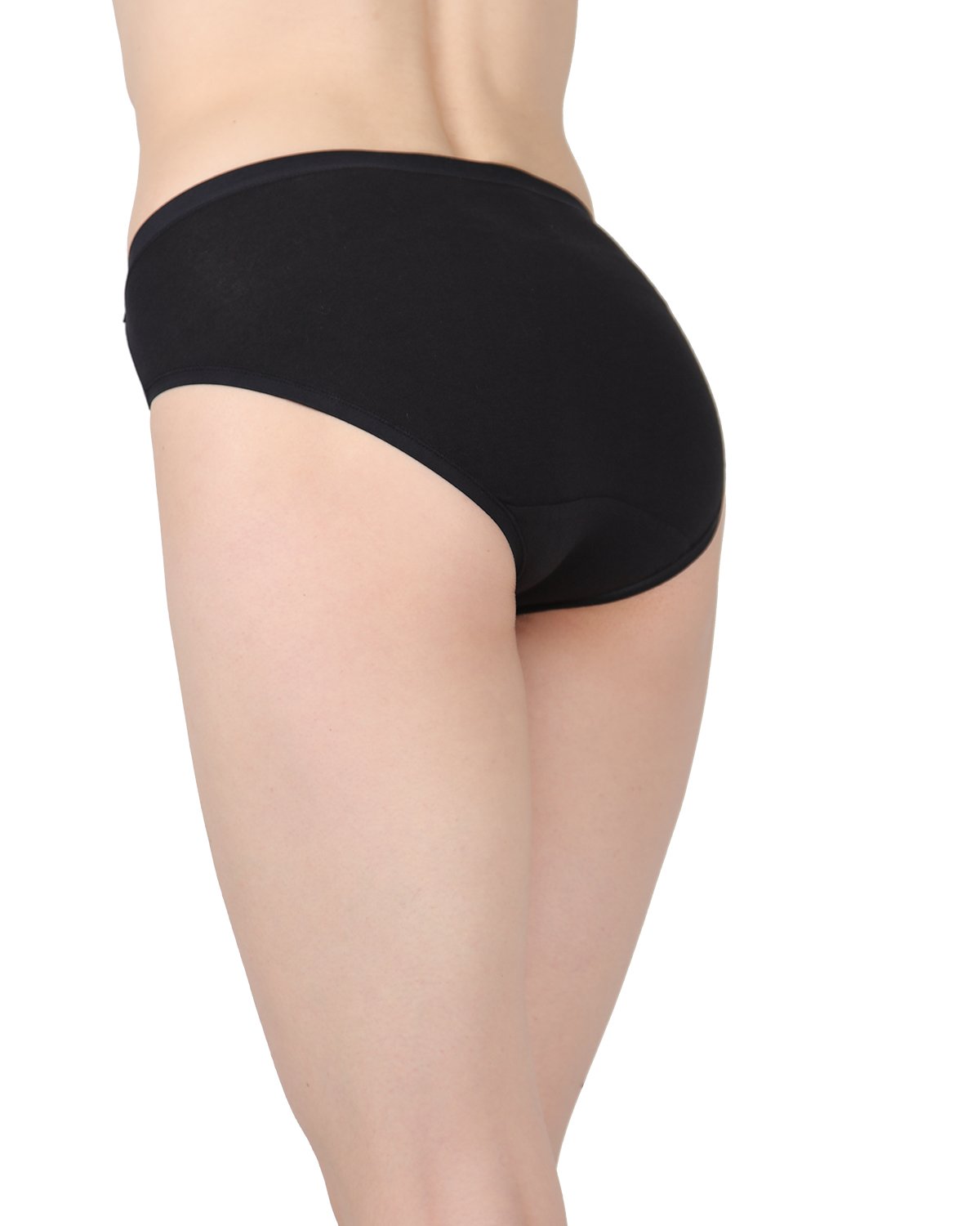 Combed Cotton Basic Hipster Panties 3 Pack : Color: Black