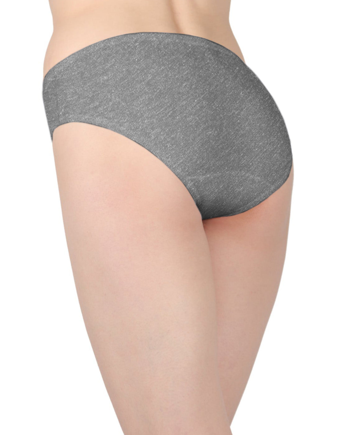 Combed Cotton Basic Hipster Panties 3 Pack : Color:  Light Gray Heather