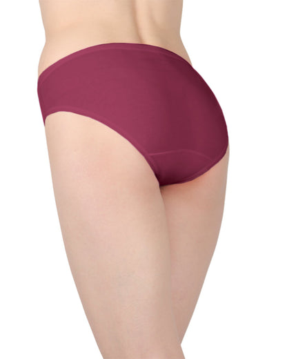 Combed Cotton Basic Hipster Panties 3 Pack : Color: Rosebud