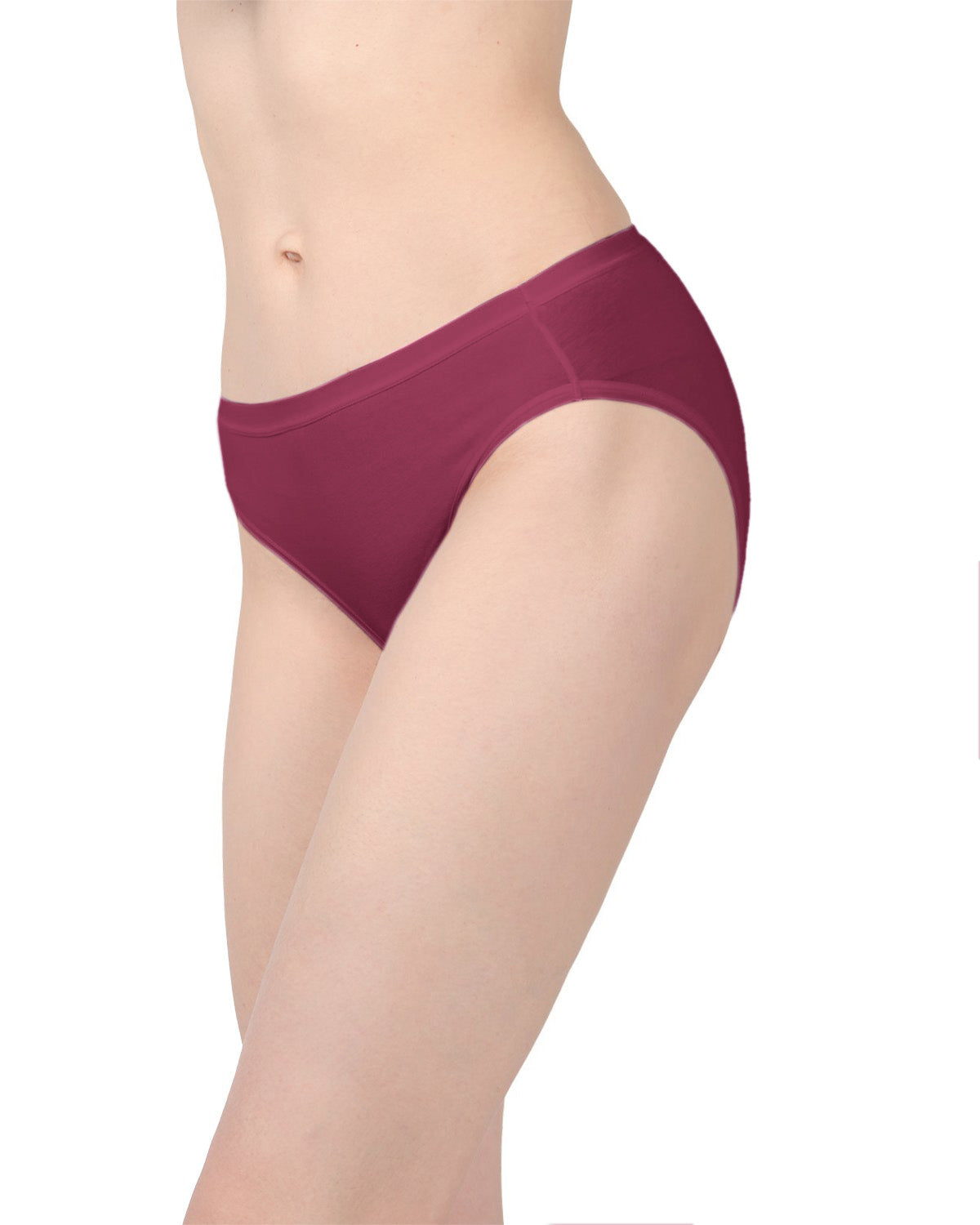 Combed Cotton Basic Hipster Panties 3 Pack : Color: Rosebud