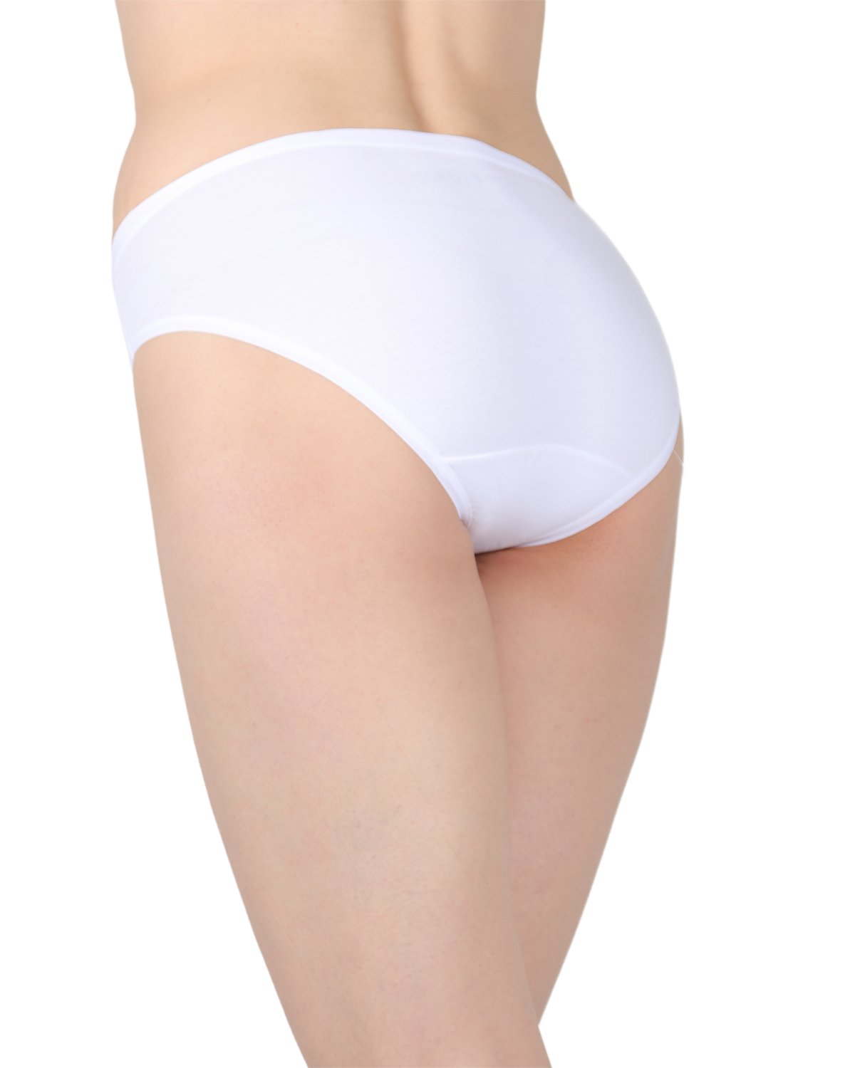 Combed Cotton Basic Hipster Panties 3 Pack : Color: White
