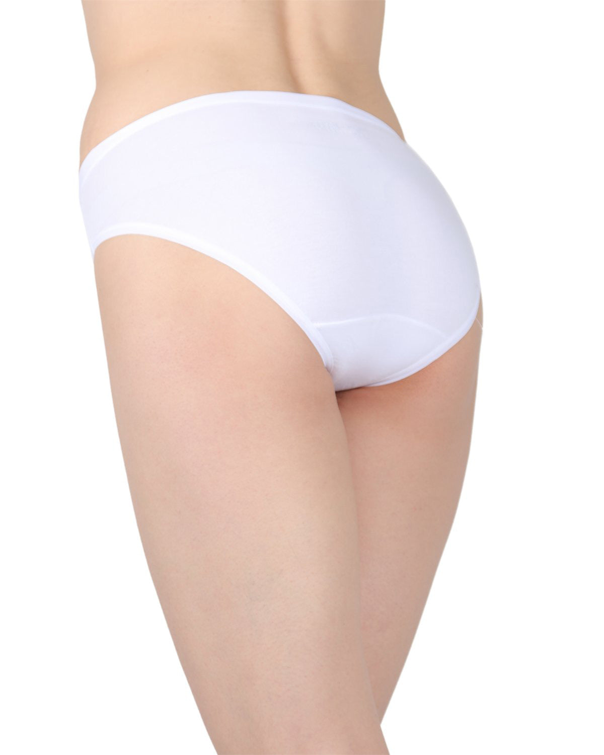 Combed Cotton Basic Hipster Panties 3 Pack : Color: White