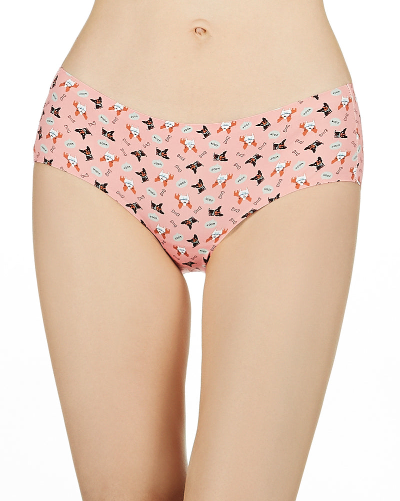 MeMoi Dogs & Woof Invisible Edge Hipster Panty